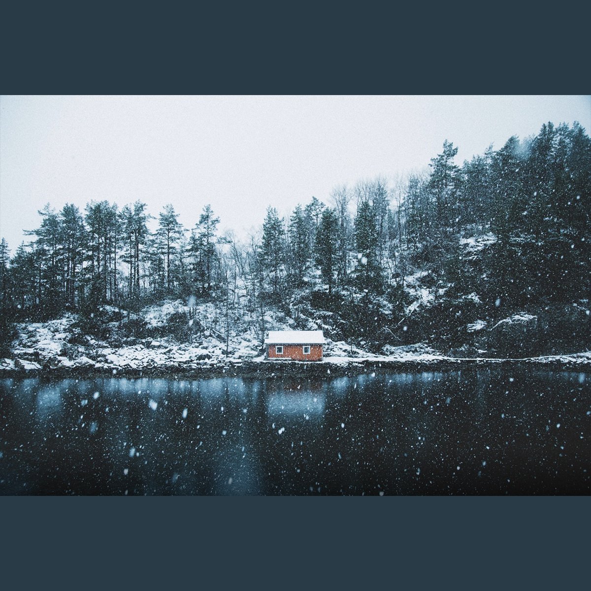 Canvas701 | Kış Evi Manzarası Kanvas Tablo - 