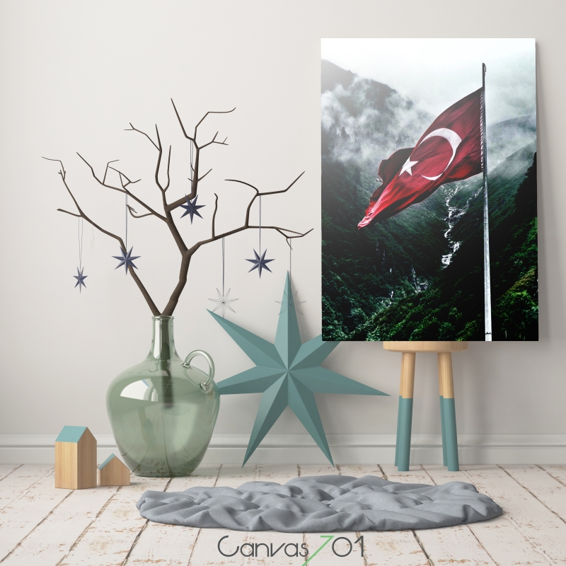 Canvas701 | Çok Satan Kanvas Tablo - Türk Bayrağı Kanvas Tablo