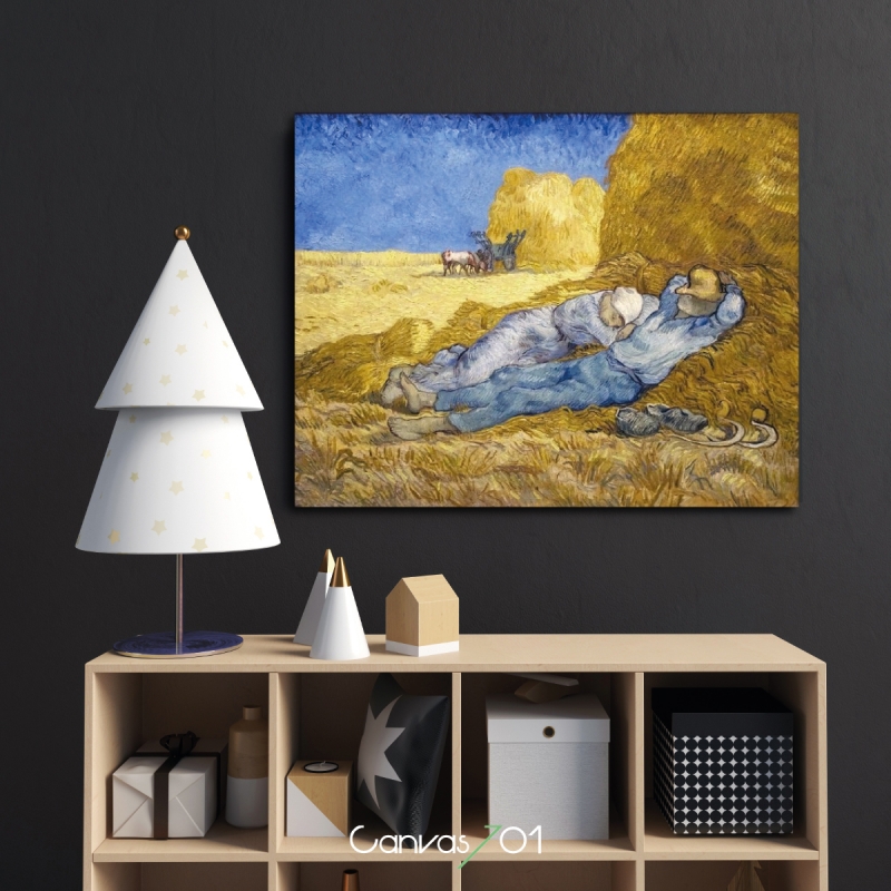 Canvas701 | Çok Satan Kanvas Tablo - Van Gogh Öğle Molası Kanvas Tablo 