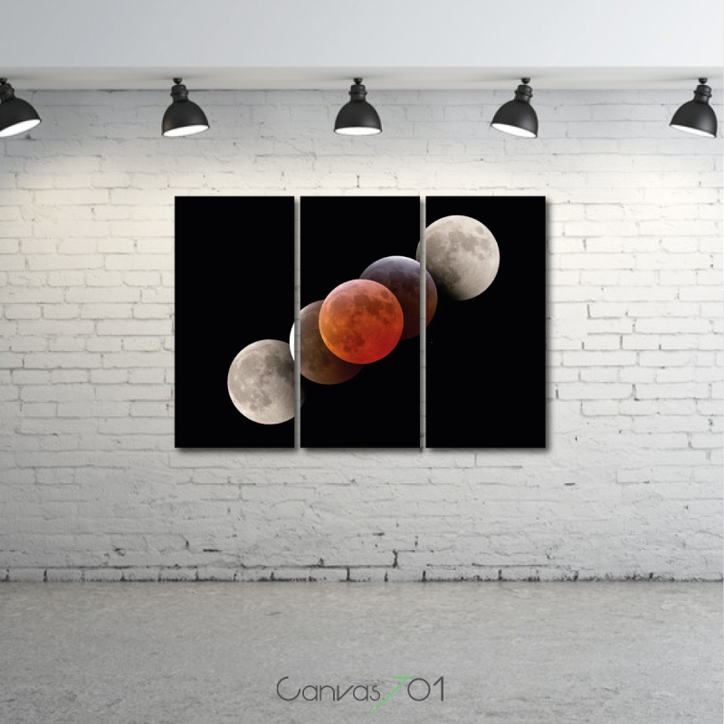 Canvas701 | Çok Satan Kanvas Tablo - Ay ve Ayın çeşitleri Manzaralı Kanvas Tablo 