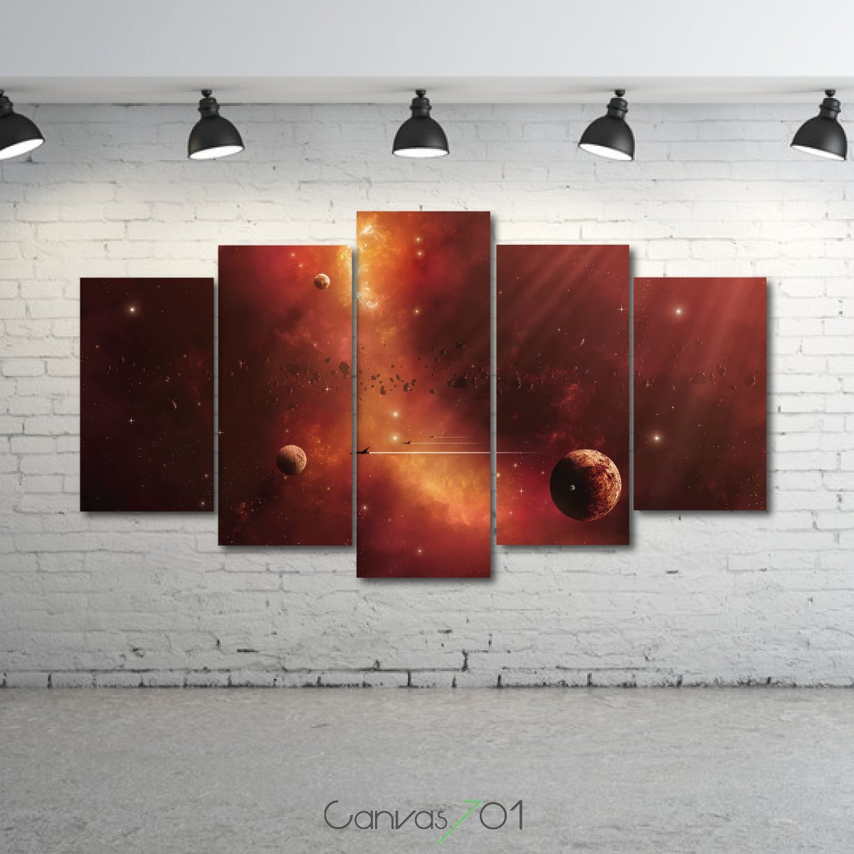 Canvas701 | Galaksiler ve Çoklu Kanvas Tablo 