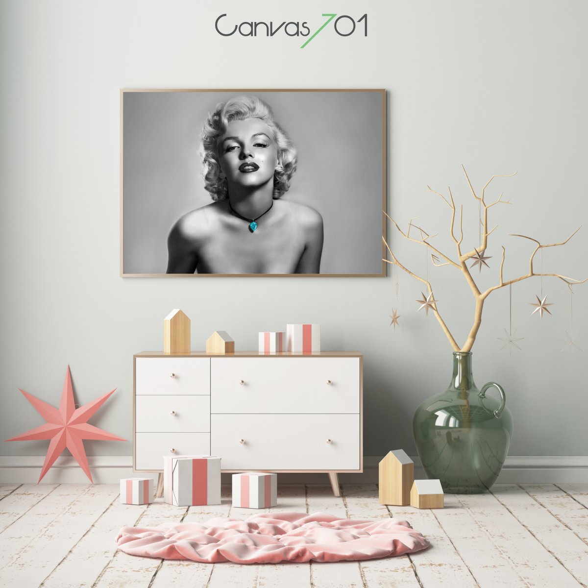 Market701 | Marilyn Monroe Portresi Kanvas Tablo