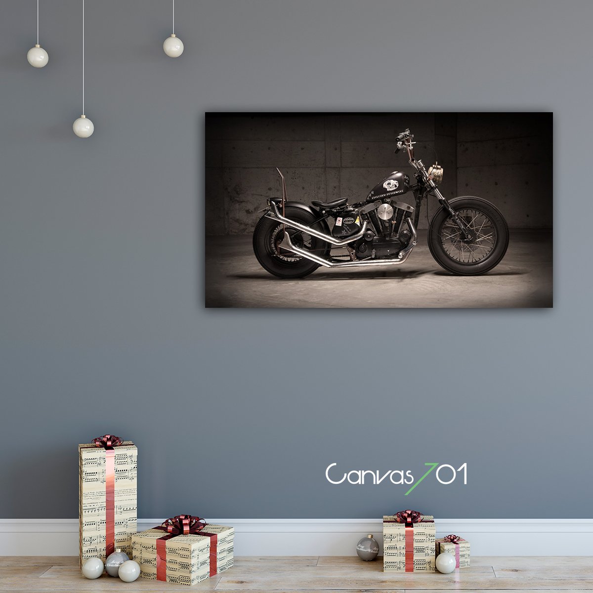 Market701 | Bobber Motorcycle Kanvas Tablo