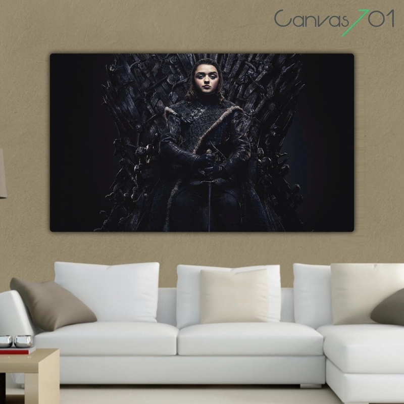 Canvas701 | Çok Satan Kanvas Tablo - Game of Thrones Arya Stark Taht - GOT