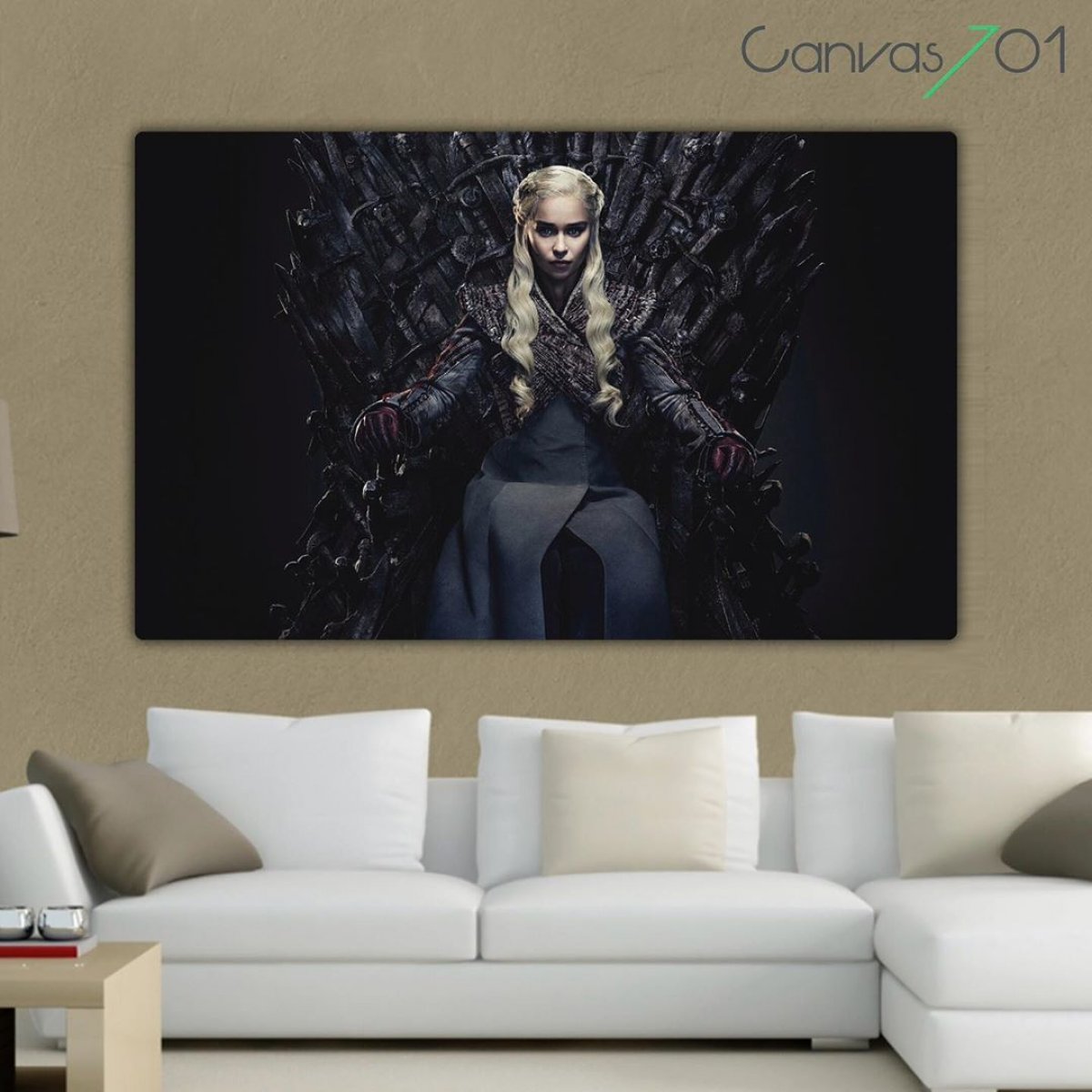 Market701 | Game of Thrones Daenerys Targaryen Taht - GOT Kanvas Tablo