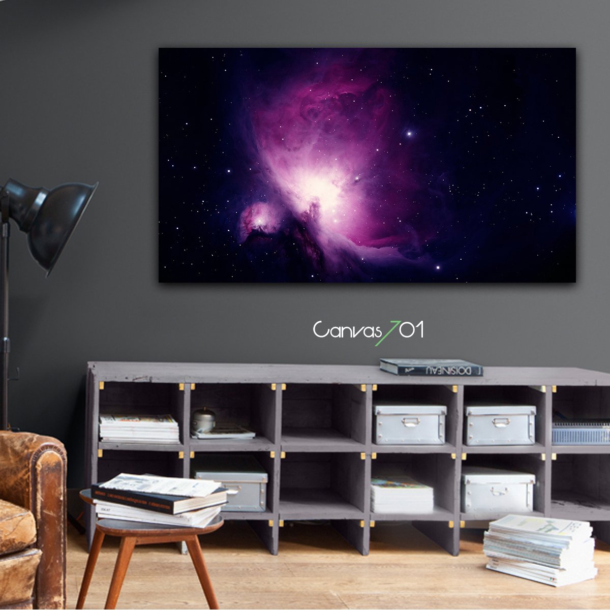Canvas701 | Mor Nebula Kanvas Tablo