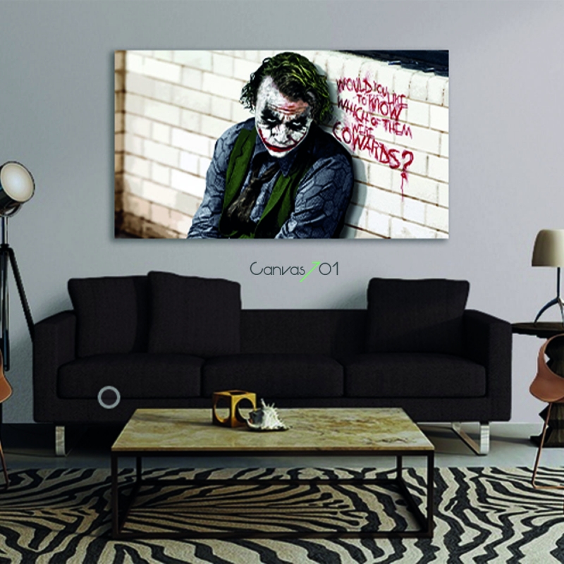 Joker Karakter Kanvas Tablo