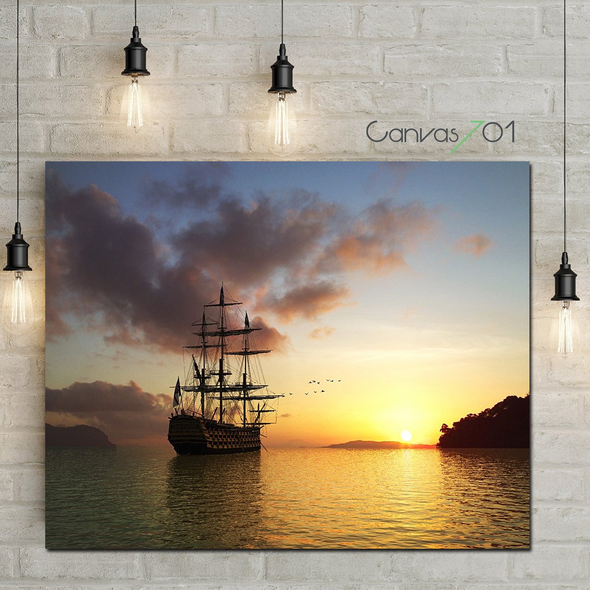 Canvas701 | Günatımında Bir Yelkenli Kanvas Tablo