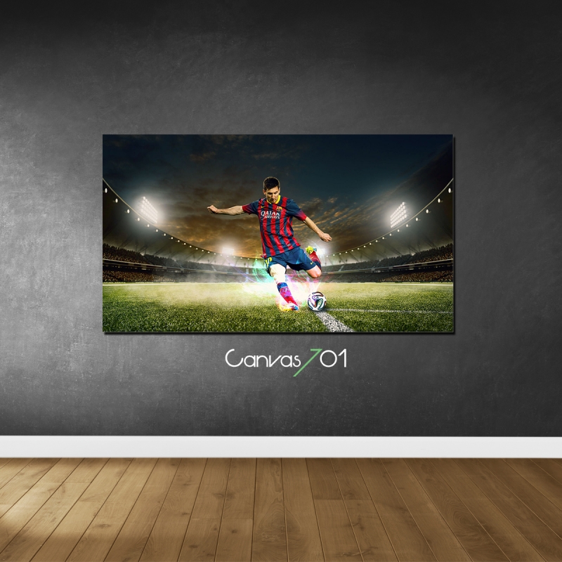 Messi Barcelona Kanvas Tablo