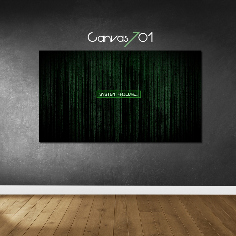 Canvas701 | Çok Satan Kanvas Tablo - System Failured Matrix Kanvas Tablo
