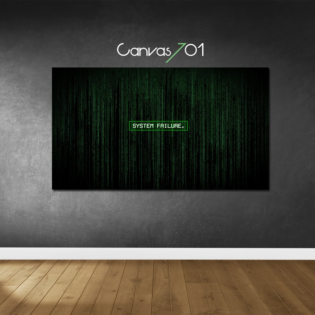 Canvas701 | System Failured Matrix Kanvas Tablo