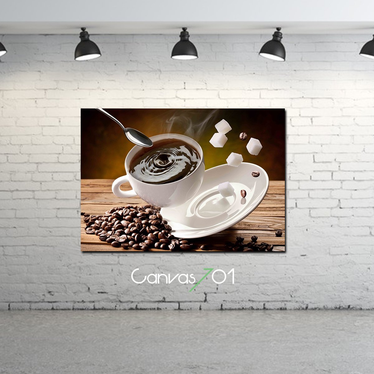 Market701 | Devrilen Kahve Kanvas Tablo