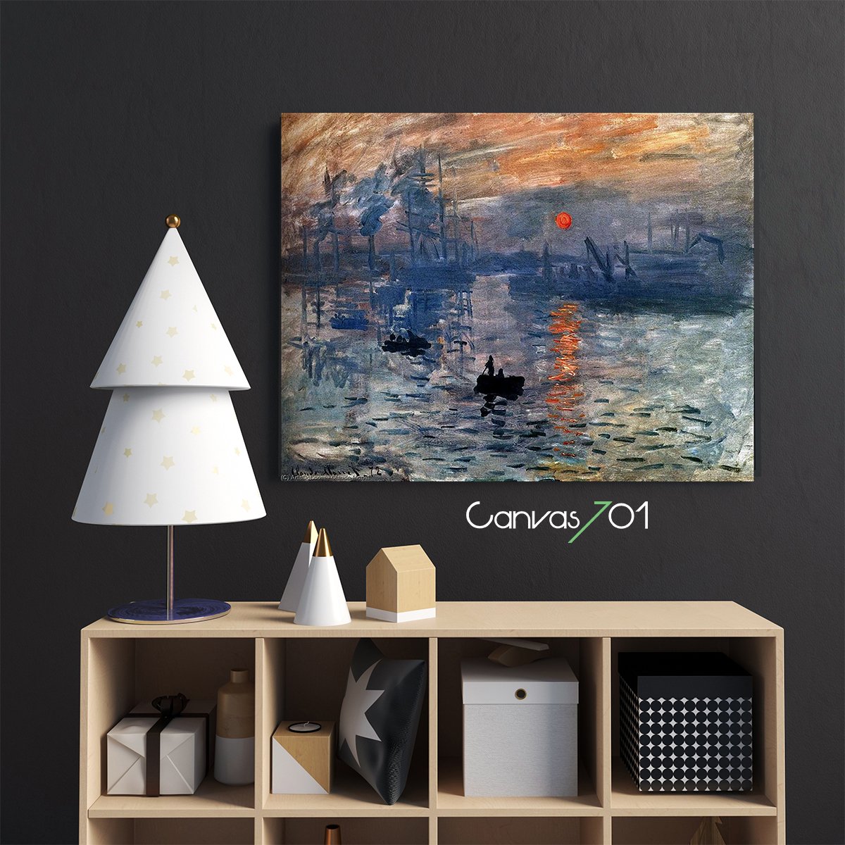 Market701 | İzlenim Gün Doğumu, Claude Monet Kanvas Tablo