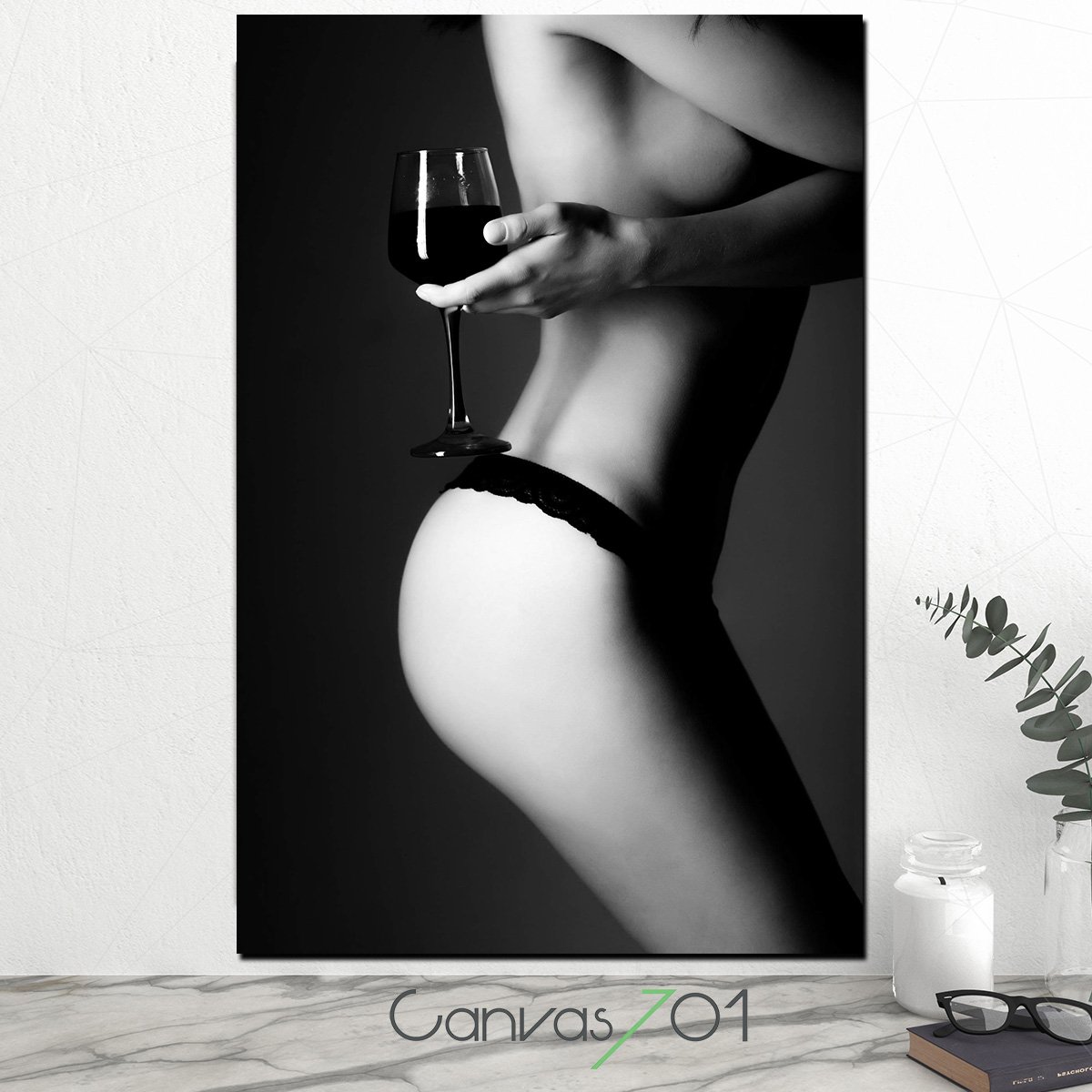 Canvas701 | Şarap ve Kadın Kanvas Tablo