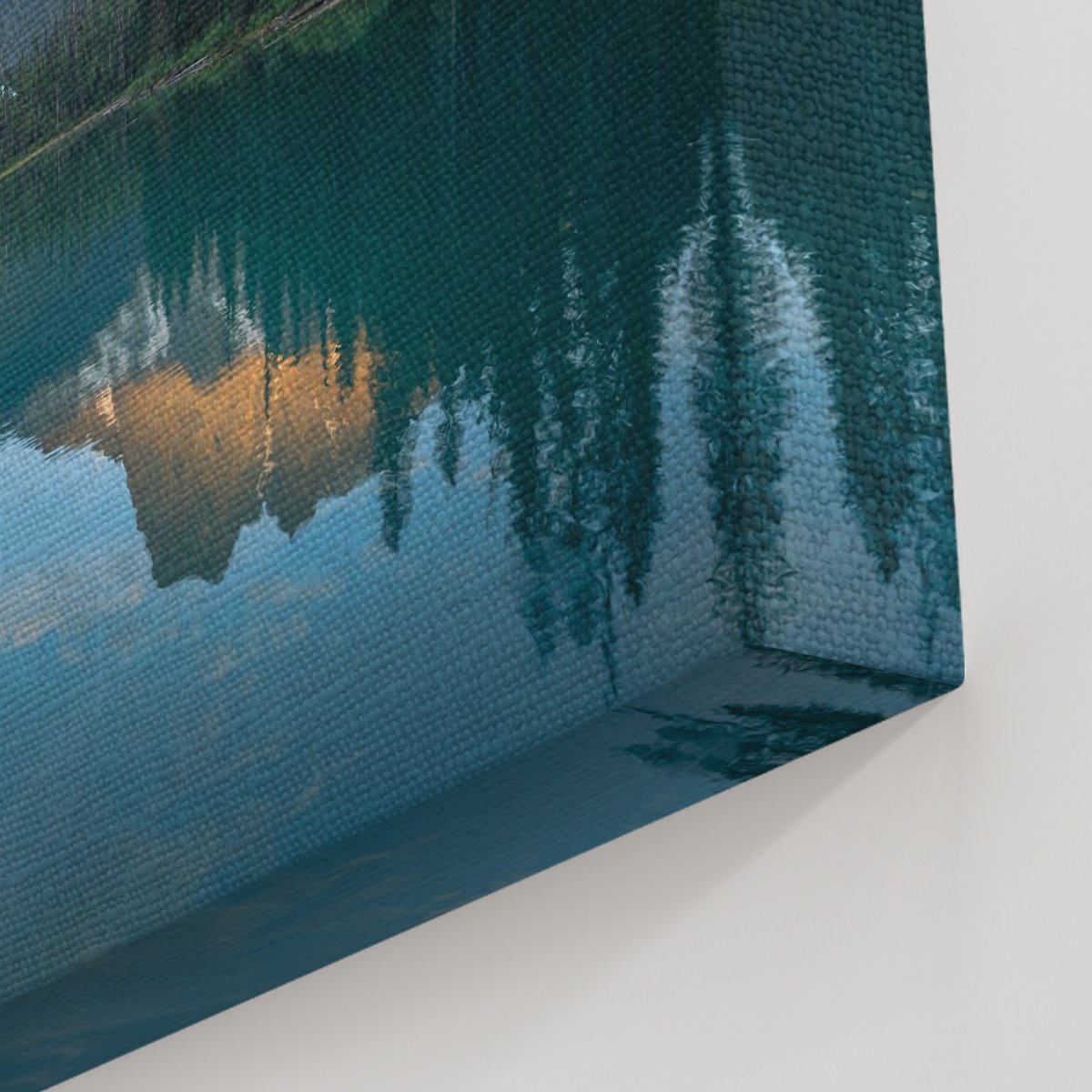 Canvas701 | Göl Manzaralı Ev Kanvas Tablo - 