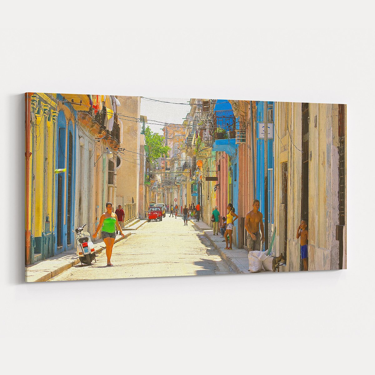 Canvas701 | Küba Sokakları ve İnsanları Kanvas Tablo  - 