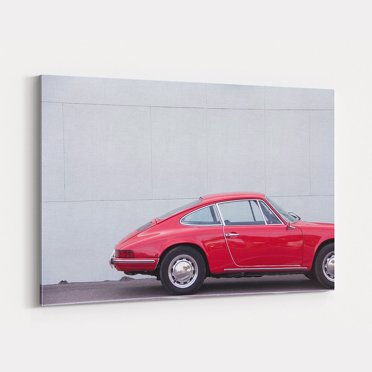 Canvas701 | Nostalji Kırmızı Araba Kanvas Tablo - 