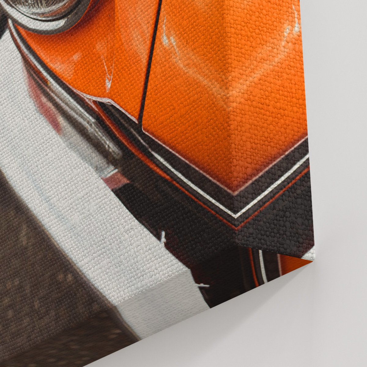 Canvas701 | Turuncu Eski Model Araba Kanvas Tablo - 