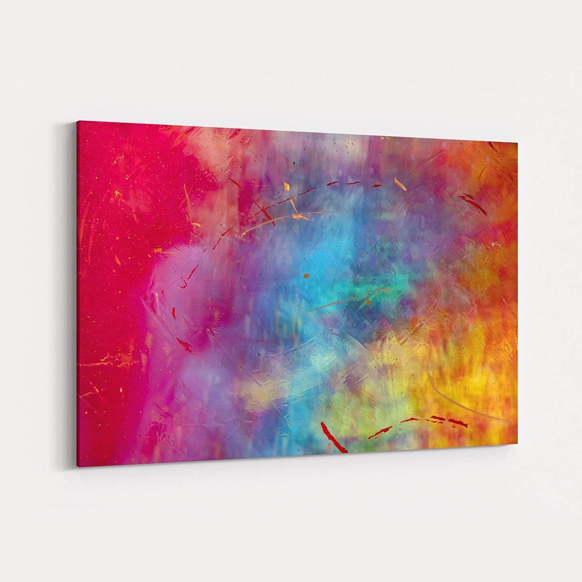 Canvas701 | Yağlı Boya Görünümlü Renkli Kanvas Tablo  - 