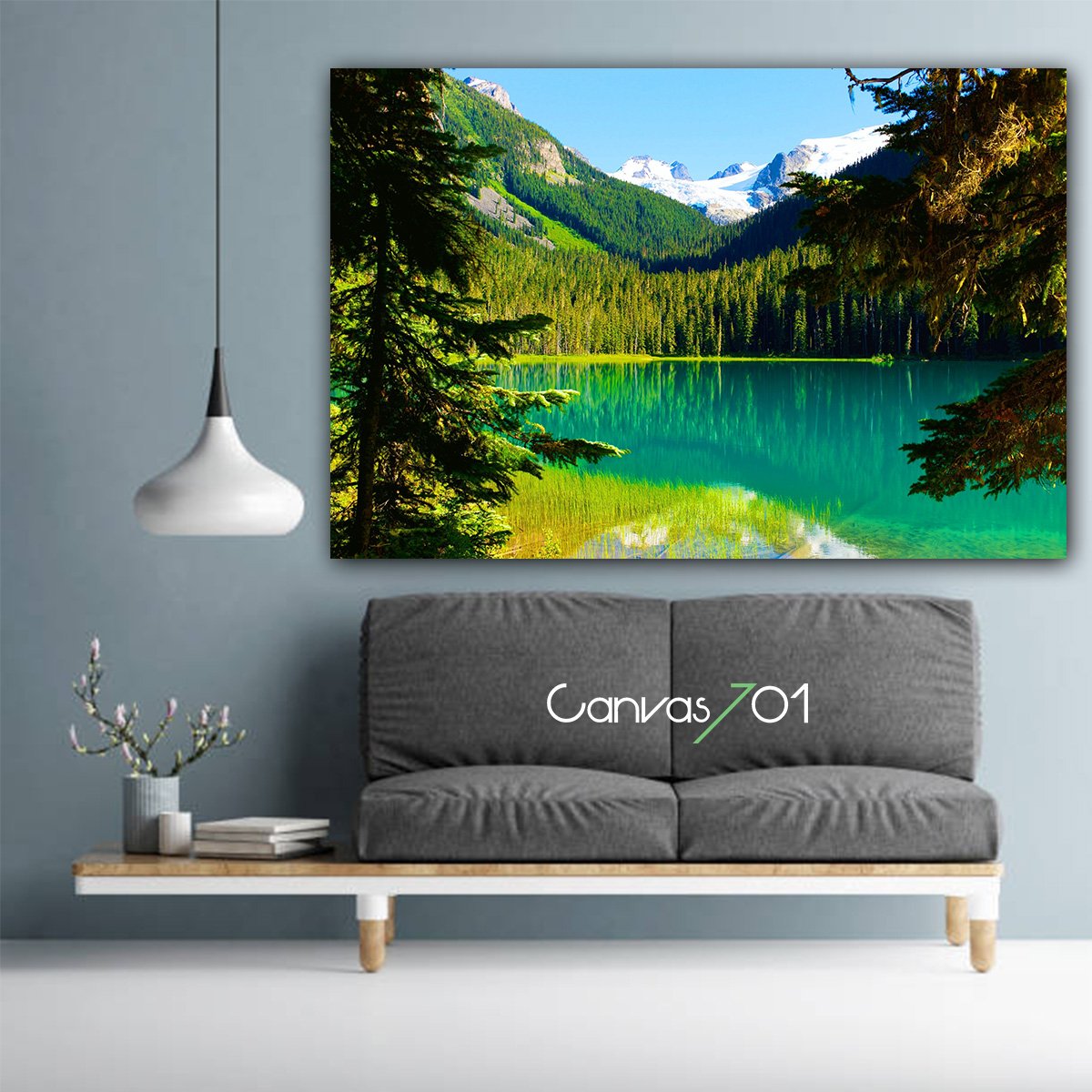 Canvas701 | Göl ve Yeşil Kanvas Tablo