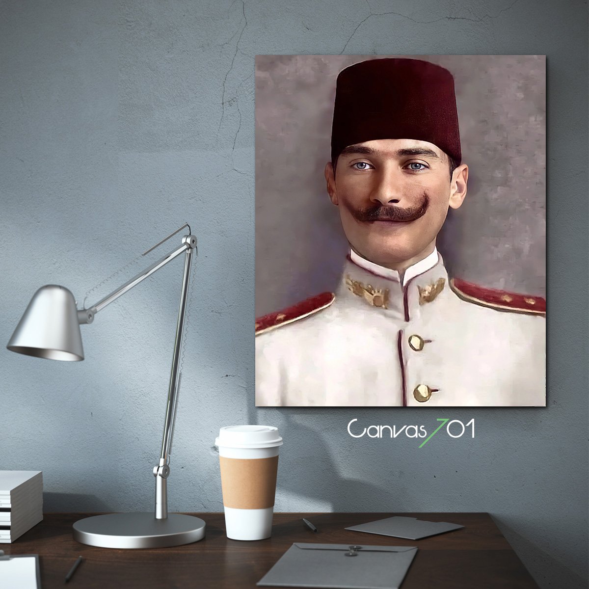 Canvas701 | Yüksek Çözünürlüklü Asker Atatürk Kanvas Tablo