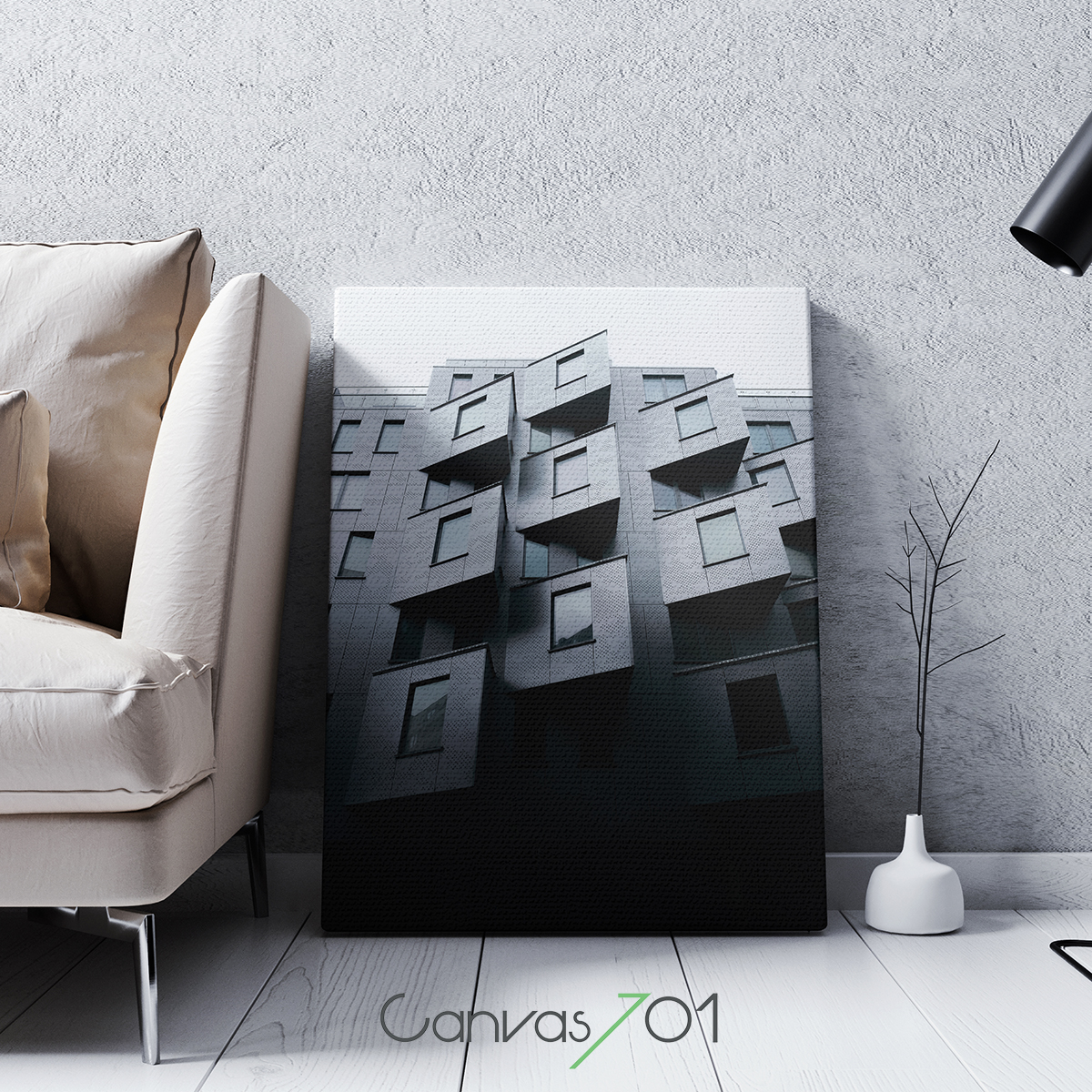 Canvas701 | Çok Satan Kanvas Tablo - Perspektif Apartman Daireleri Kanvas Tablo