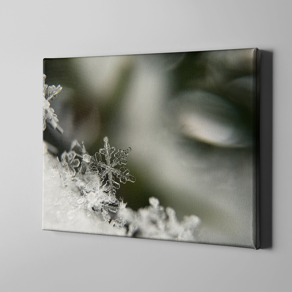 Canvas701 | Yıldız Şeklinde Kar Kanvas Tablo - 