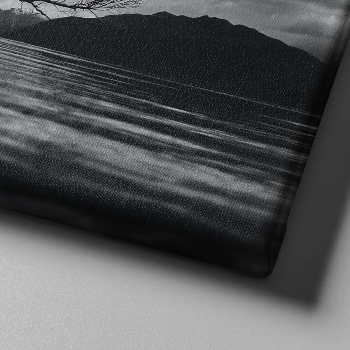 Canvas701 | Siyah Beyaz Doğa Manzarası Kanvas Tablo - 