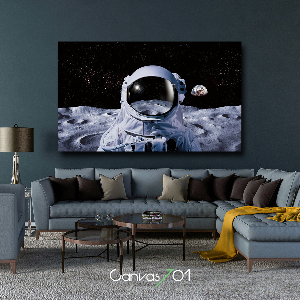Canvas701 | Çok Satan Kanvas Tablo - Uzayda Bir Astronot Kanvas Tablo