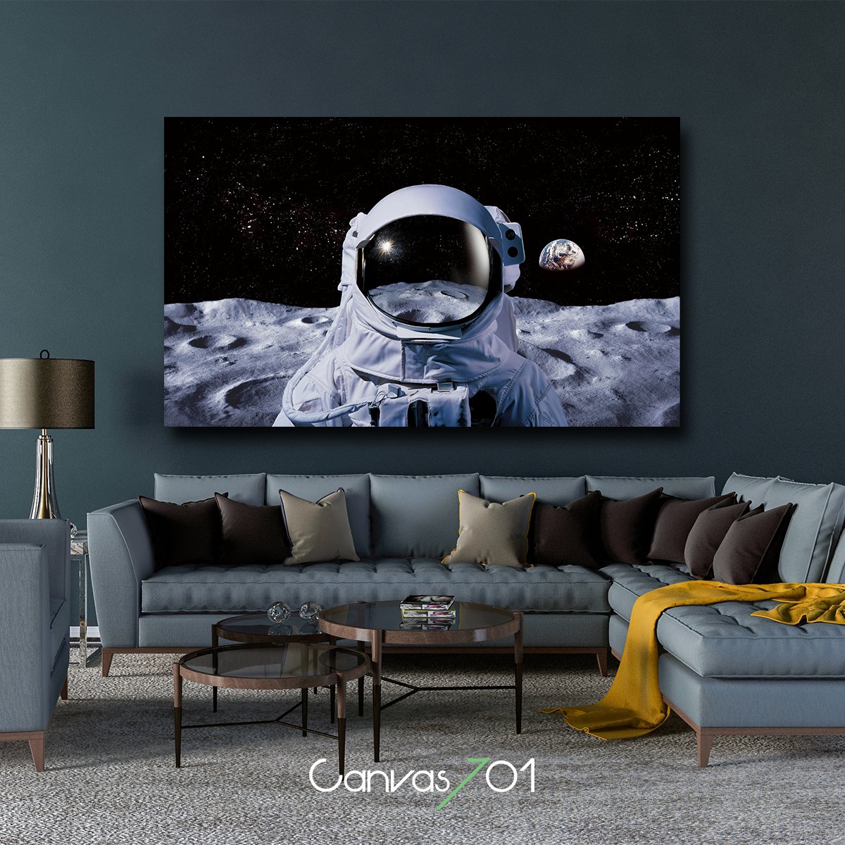 Market701 | Uzayda Bir Astronot Kanvas Tablo