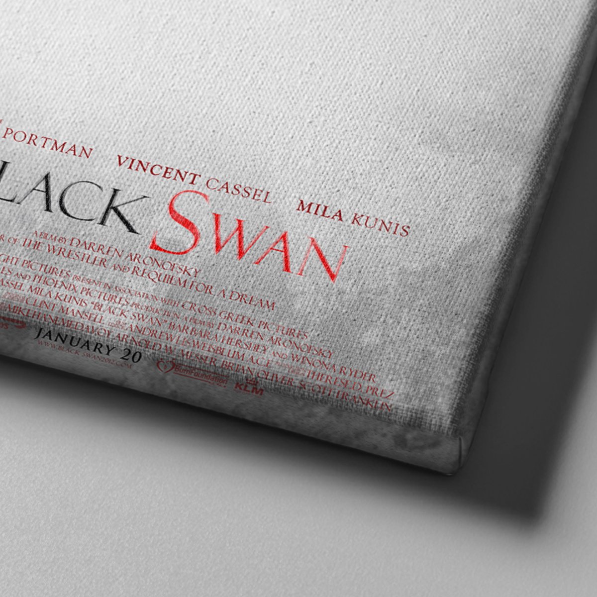 Market701 | Black Swan Film Afişi Kanvas Tablo - 