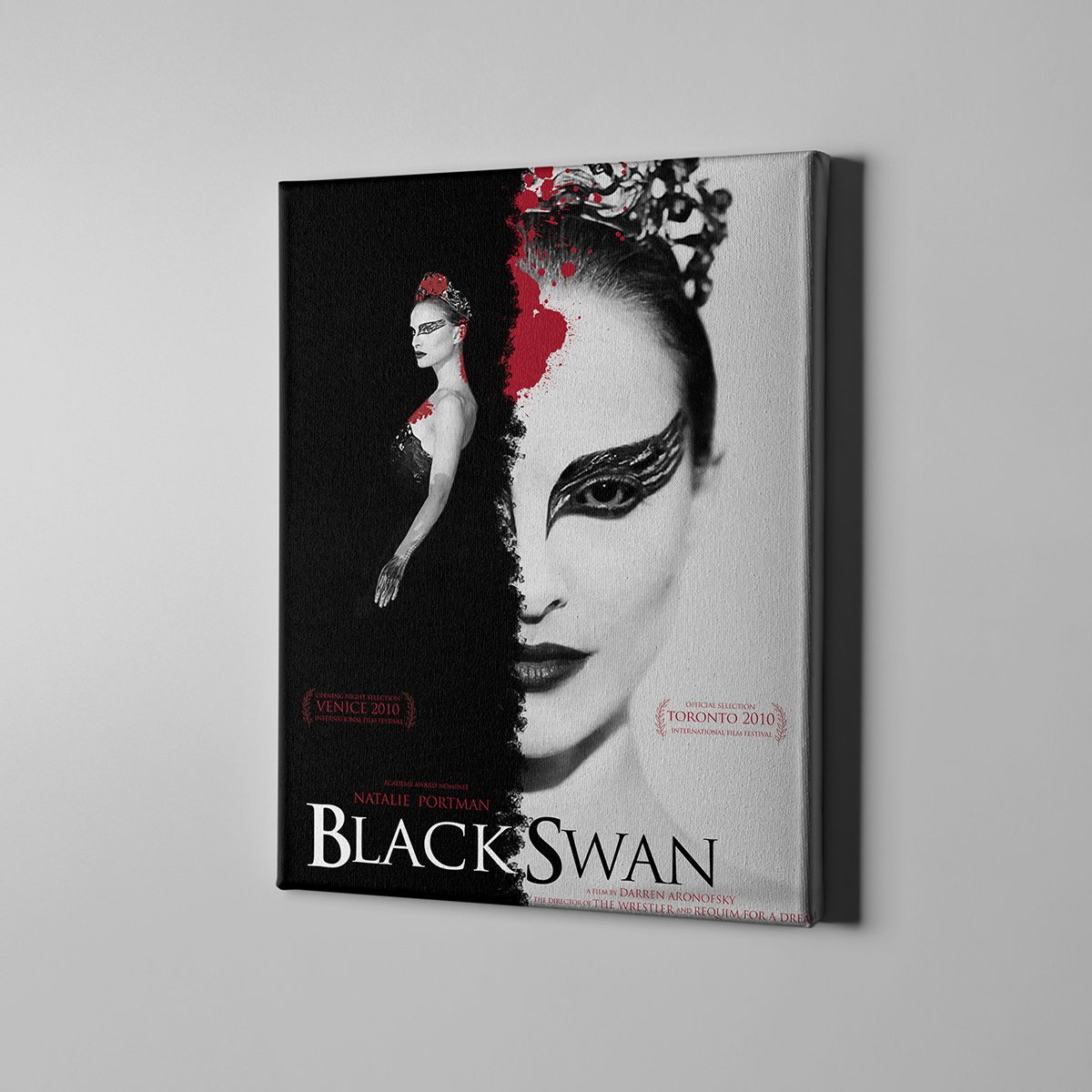 Market701 | Black Swan Film Afişi 2 Kanvas Tablo - 