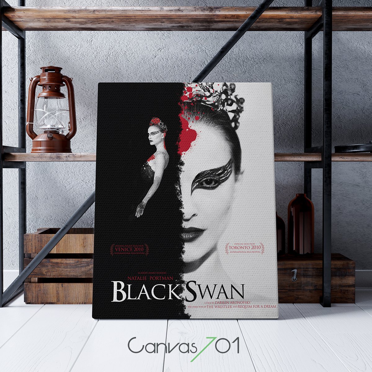 Market701 | Black Swan Film Afişi 2 Kanvas Tablo