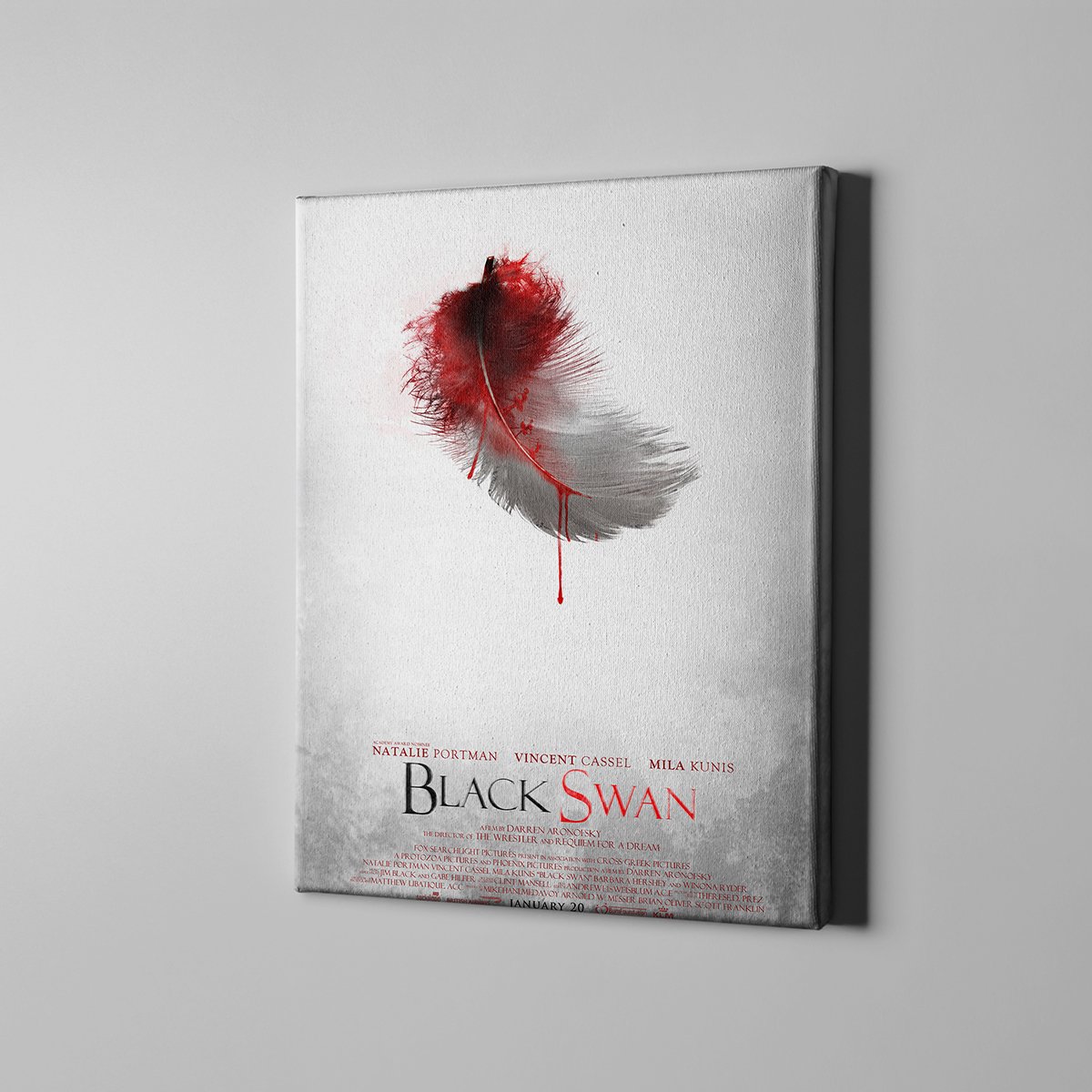 Market701 | Black Swan Film Afişi Kanvas Tablo - 