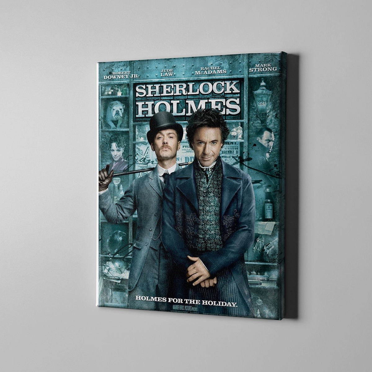 Market701 | Sherlock Holmes Film Afişi Kanvas Tablo - 