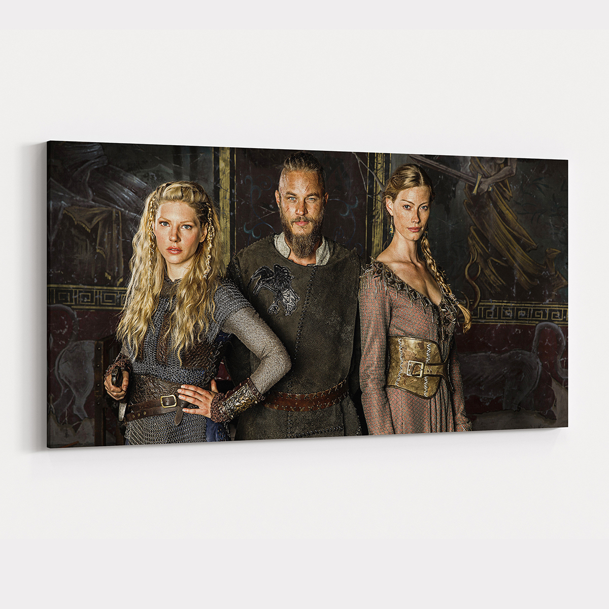 Canvas701 | Vikings Lagertha Aslaug ve Ragnar Kanvas Tablo - 