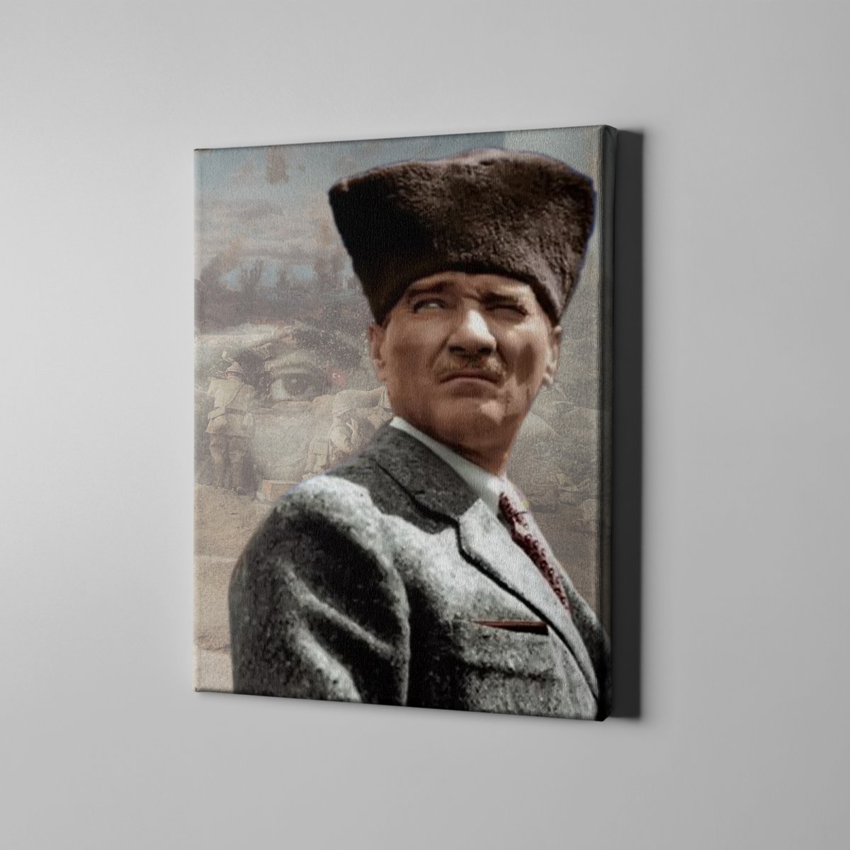 Market701 | Komutan Mustafa Kemal Atatürk Kanvas Tablo - 