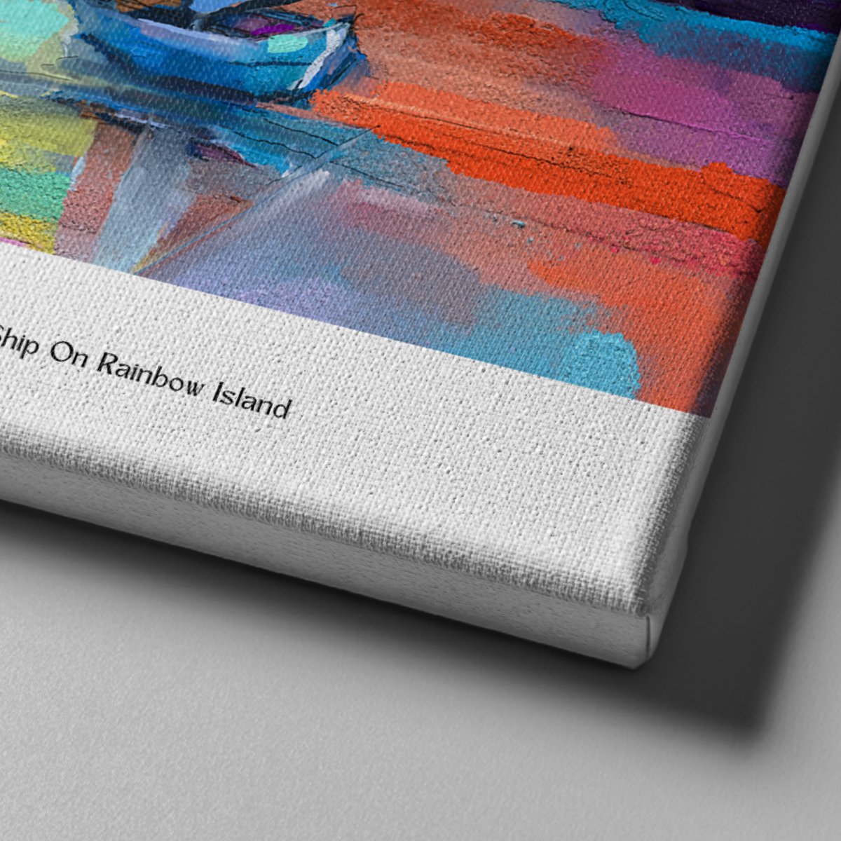 Canvas701 | Renkli Bir Yelkenli Kanvas Tablo - 