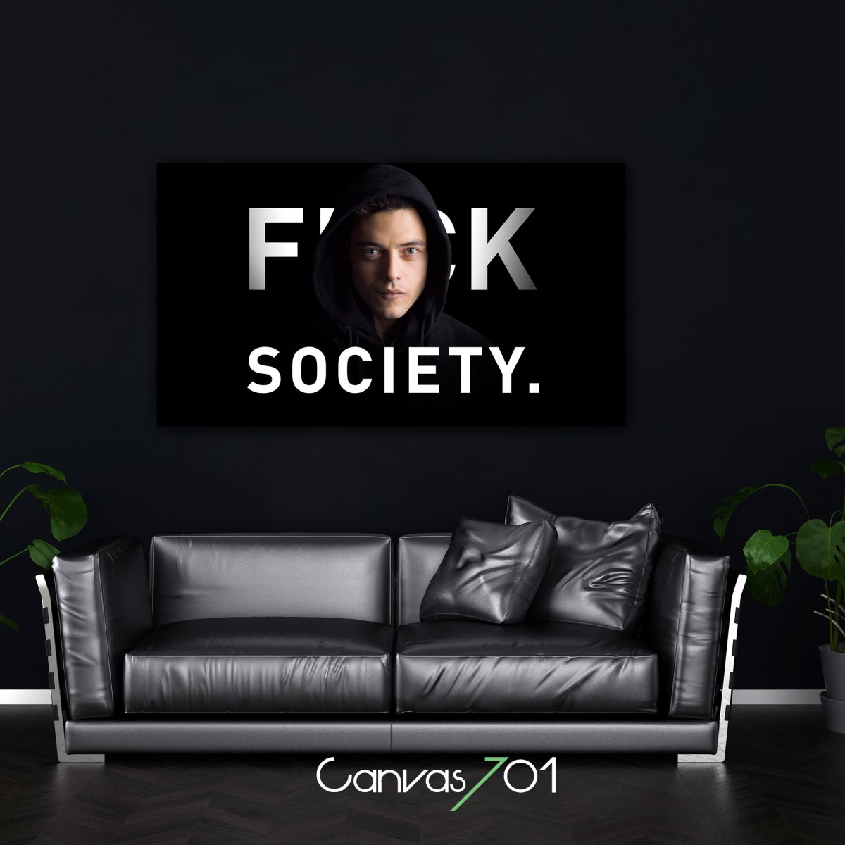 Market701 | Fuck Society Kanvas Tablo