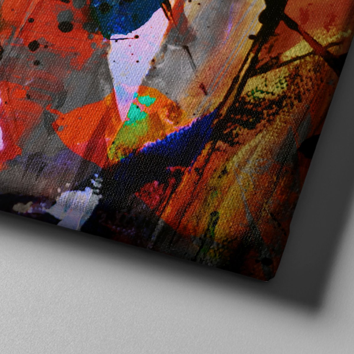 Canvas701 | Renkli Fırça Darbeleri Kanvas Tablo - 